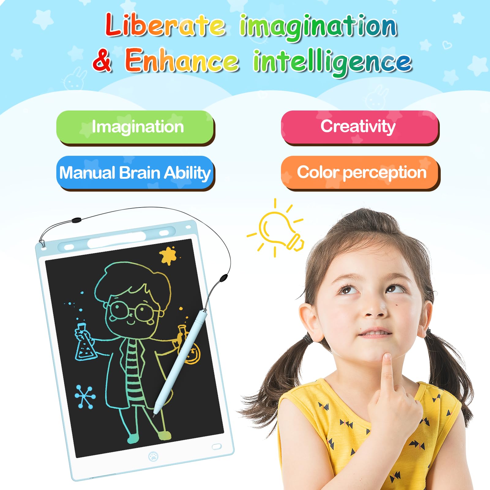 Foto 4 pulgar | Venta Internacional - Tableta De Escritura Lcd Qqduck De 10 Pulgadas, Paquete De 2 Para Niños De 3 A 8 Años