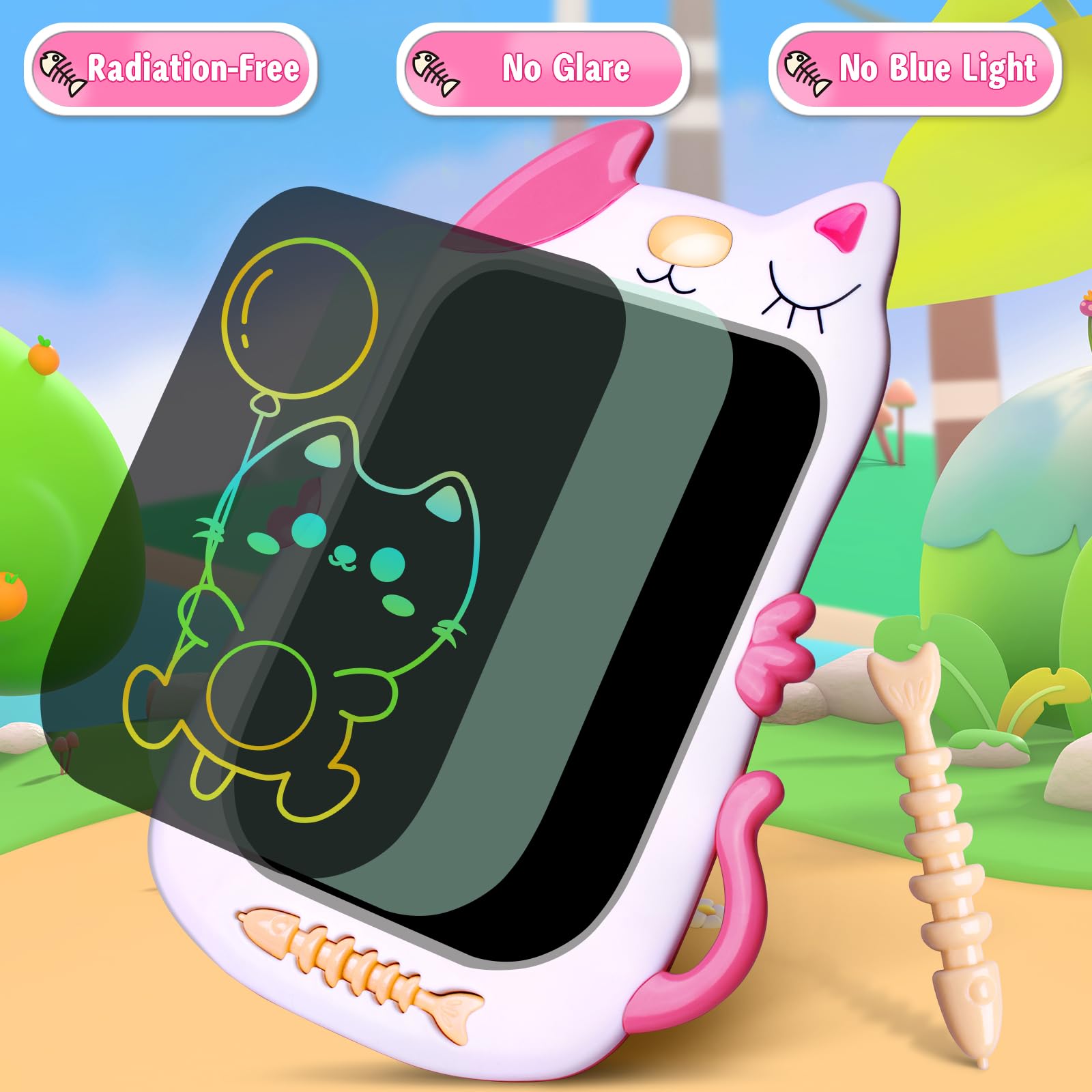 Foto 5 pulgar | Venta Internacional - Tableta De Escritura Lcd Drawing Doodle Board Gjzz Para Niños, Color Rosa