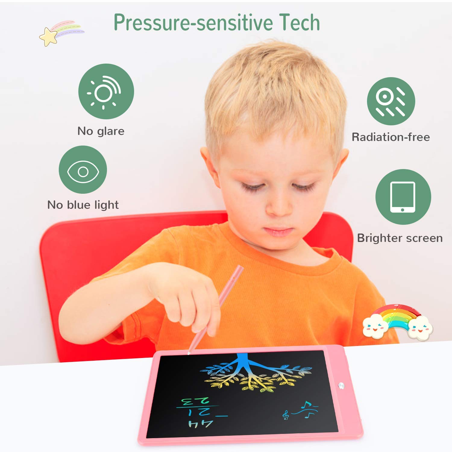 Foto 4 pulgar | Venta Internacional - Tableta De Escritura Lcd Tekfun Doodle Board De 10 Pulgadas, Rosa