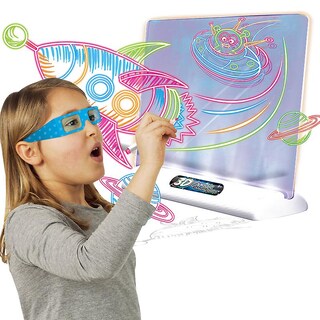 Foto 3 | Venta Internacional - Tablero De Dibujo Led Fluorescente 3d Con Gafas Para Niños