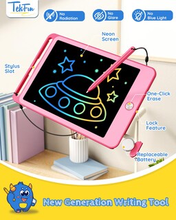 Foto 5 | Venta Internacional - Tableta De Escritura Lcd Tekfun Para Niños De Más De 3 Años Con Dibujo Borrable