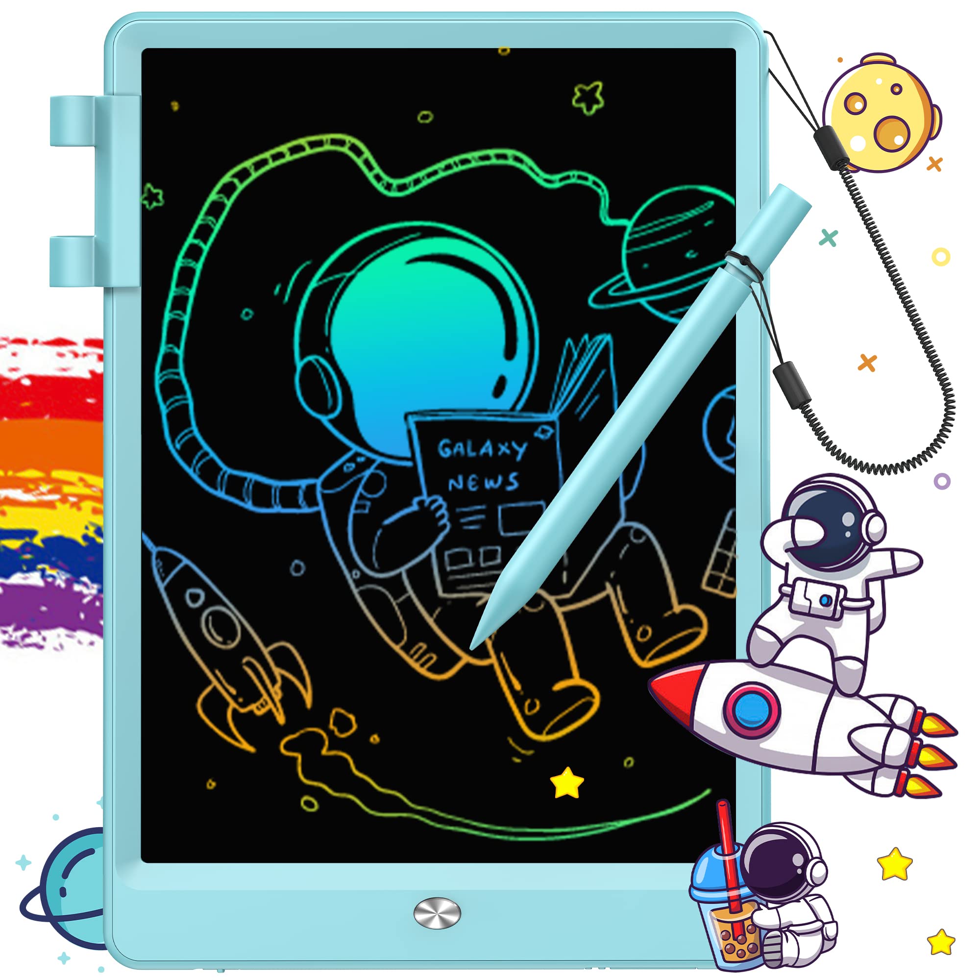 Foto 2 pulgar | Venta Internacional - Tableta De Escritura Lcd Flueston Doodle Board De 10 Pulgadas, Azul