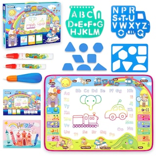Foto 5 | Venta Internacional - Tapete Para Dibujar Agua Hony Kids Doodle Con Bolígrafos Mágicos, 36 X 24 Pulgadas
