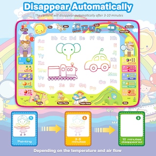 Foto 6 | Venta Internacional - Tapete Para Dibujar Agua Hony Kids Doodle Con Bolígrafos Mágicos, 36 X 24 Pulgadas