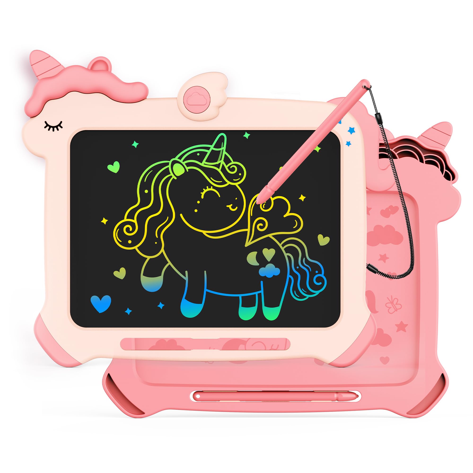 Venta Internacional - Tableta De Escritura Lcd Kokodi Unicorn Para Niñas De 3 A 8 Años, Color Rosa