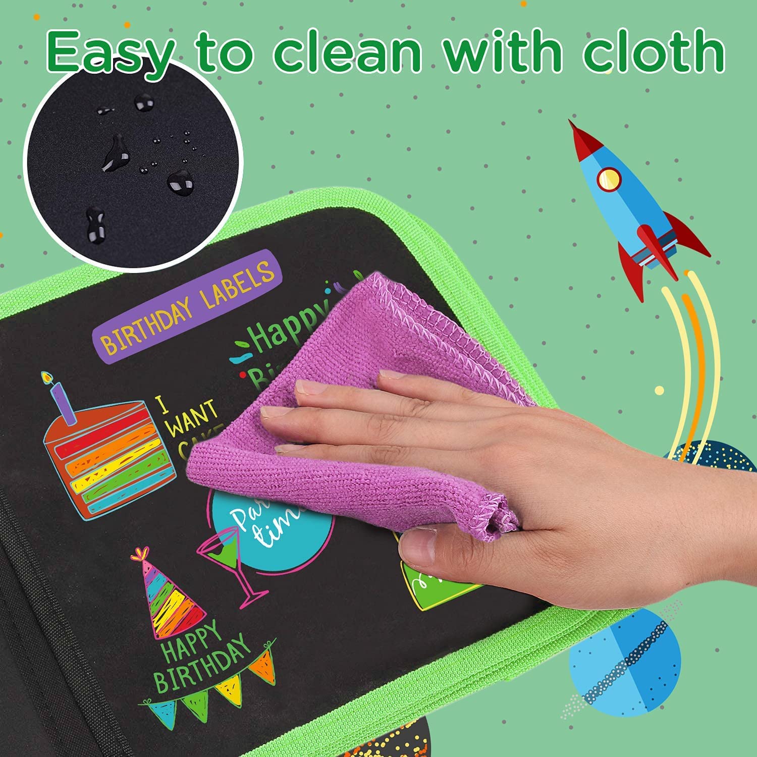 Foto 5 pulgar | Venta Internacional - Doodle Book Ccinnoe Borrable Con 12 Bolígrafos De Acuarela Para Niños