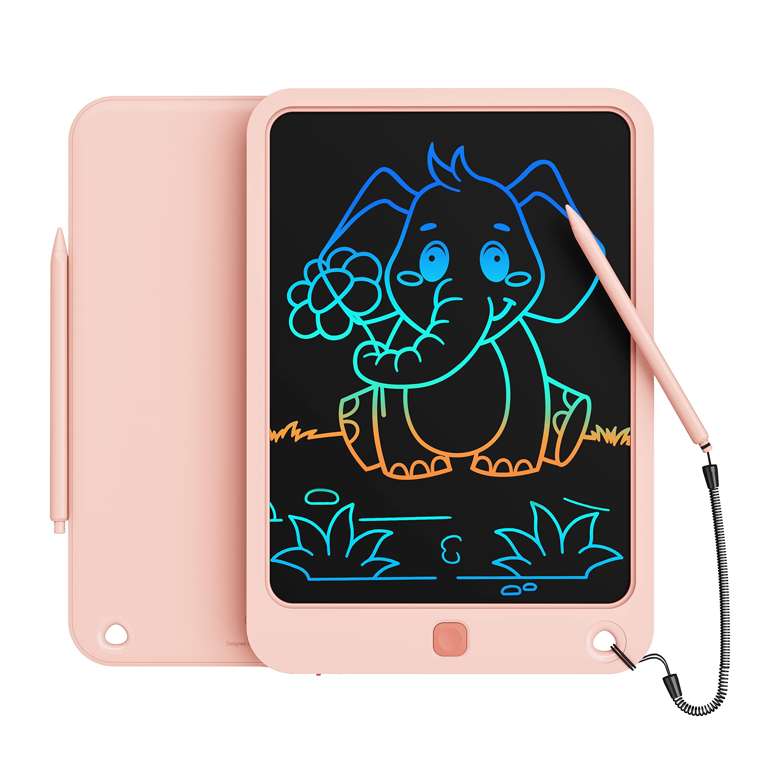 Venta Internacional - Tableta De Escritura Lcd Kikapabi De 10 Pulgadas Con Cordón Para Niños, Color Rosa