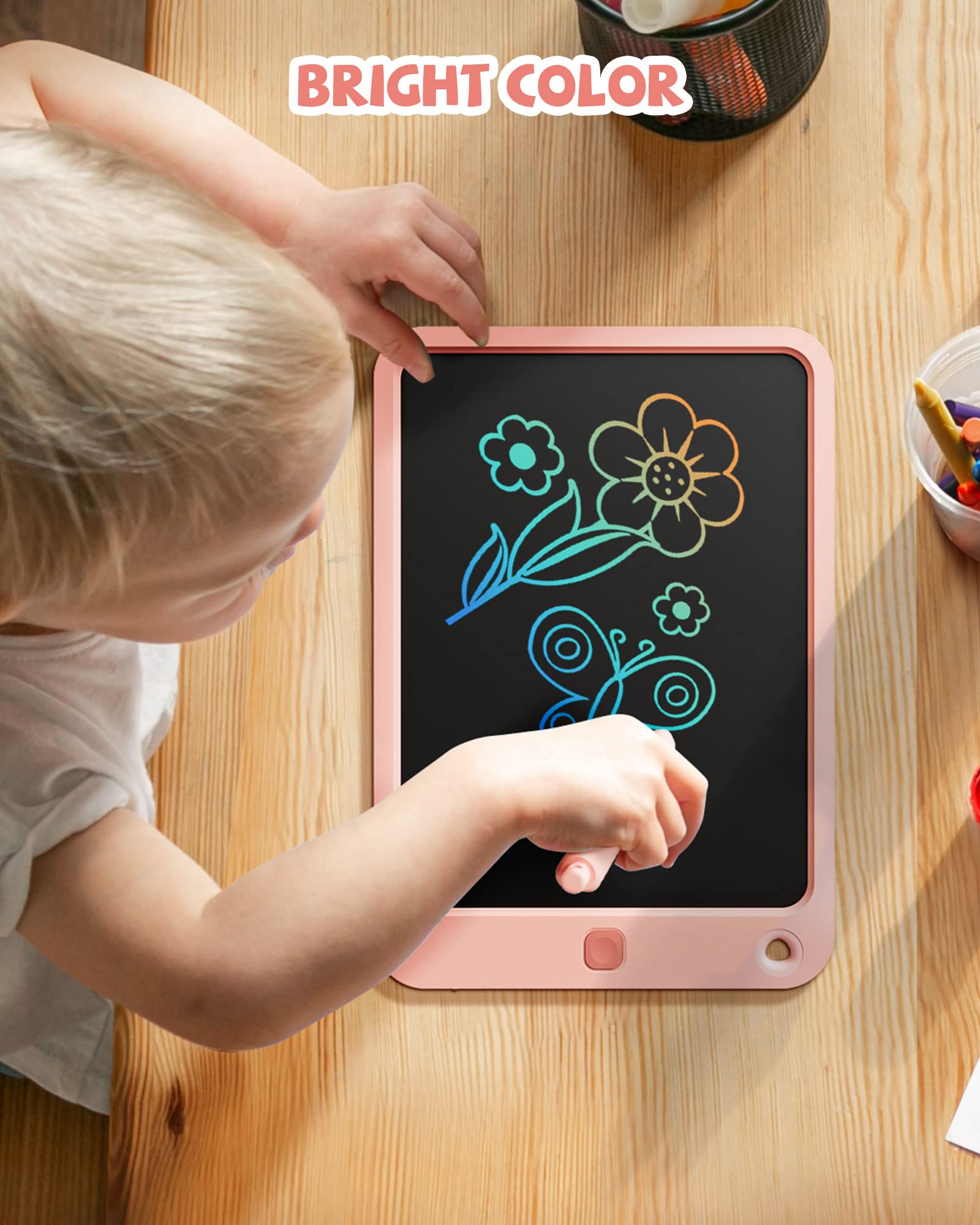 Foto 8 pulgar | Venta Internacional - Tableta De Escritura Lcd Kikapabi De 10 Pulgadas Con Cordón Para Niños, Color Rosa