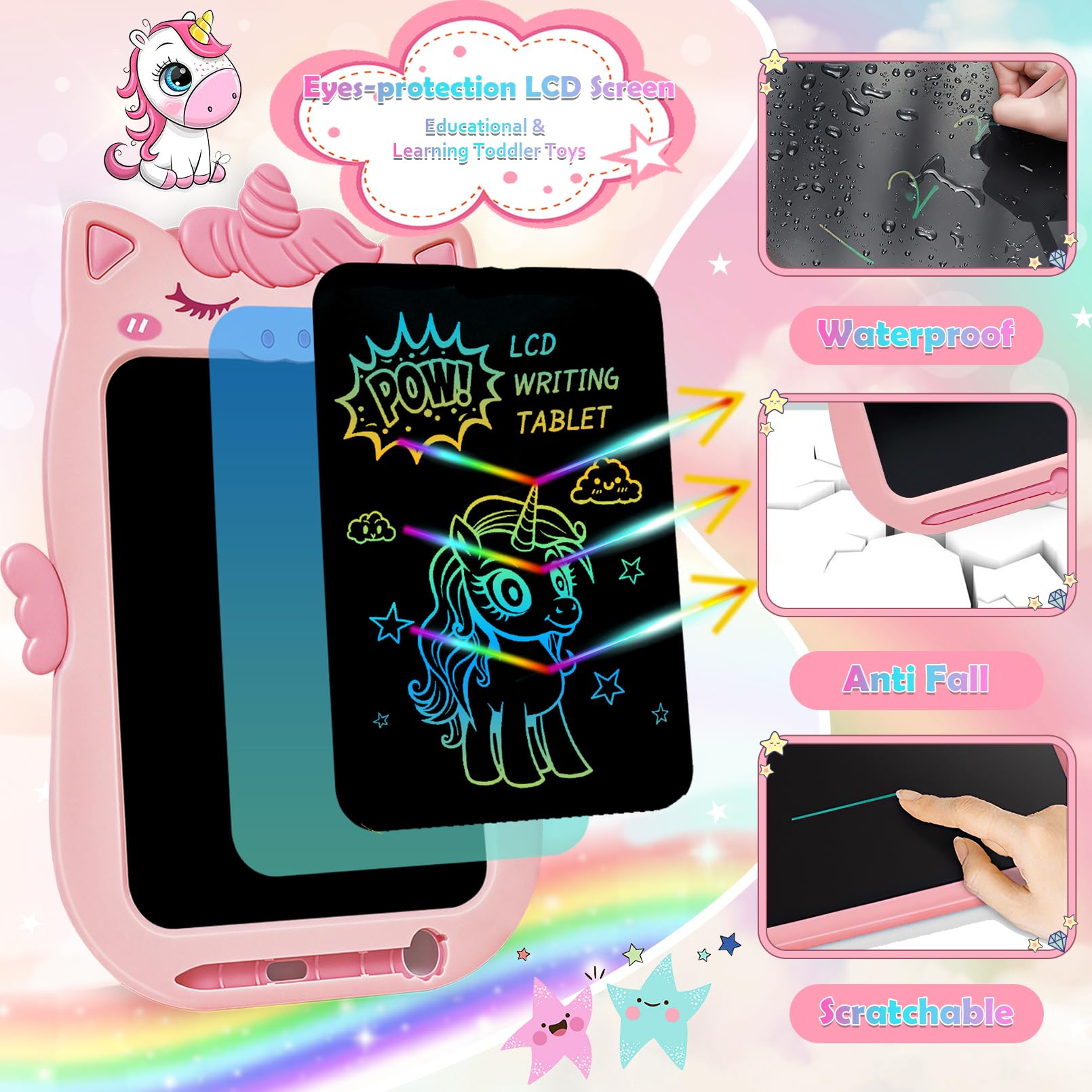 Foto 6 pulgar | Venta Internacional - Tableta De Escritura Lcd Yubaleer De 10 Pulgadas Para Niñas De 1 A 6 Años