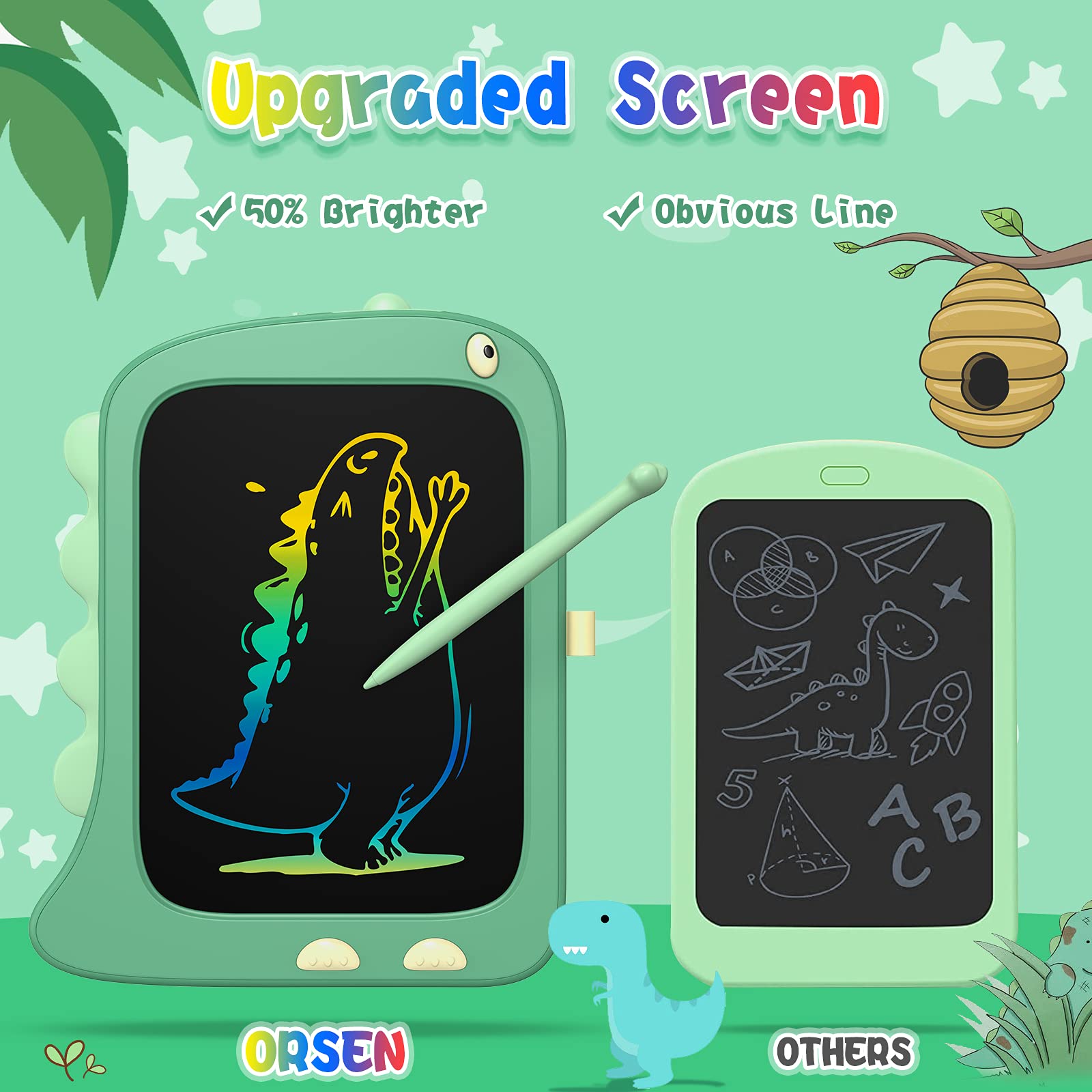 Foto 4 pulgar | Venta Internacional - Tableta De Escritura Lcd Orsen Dinosaur De 8.5 Pulgadas Para Niños De 2 A 6 Años