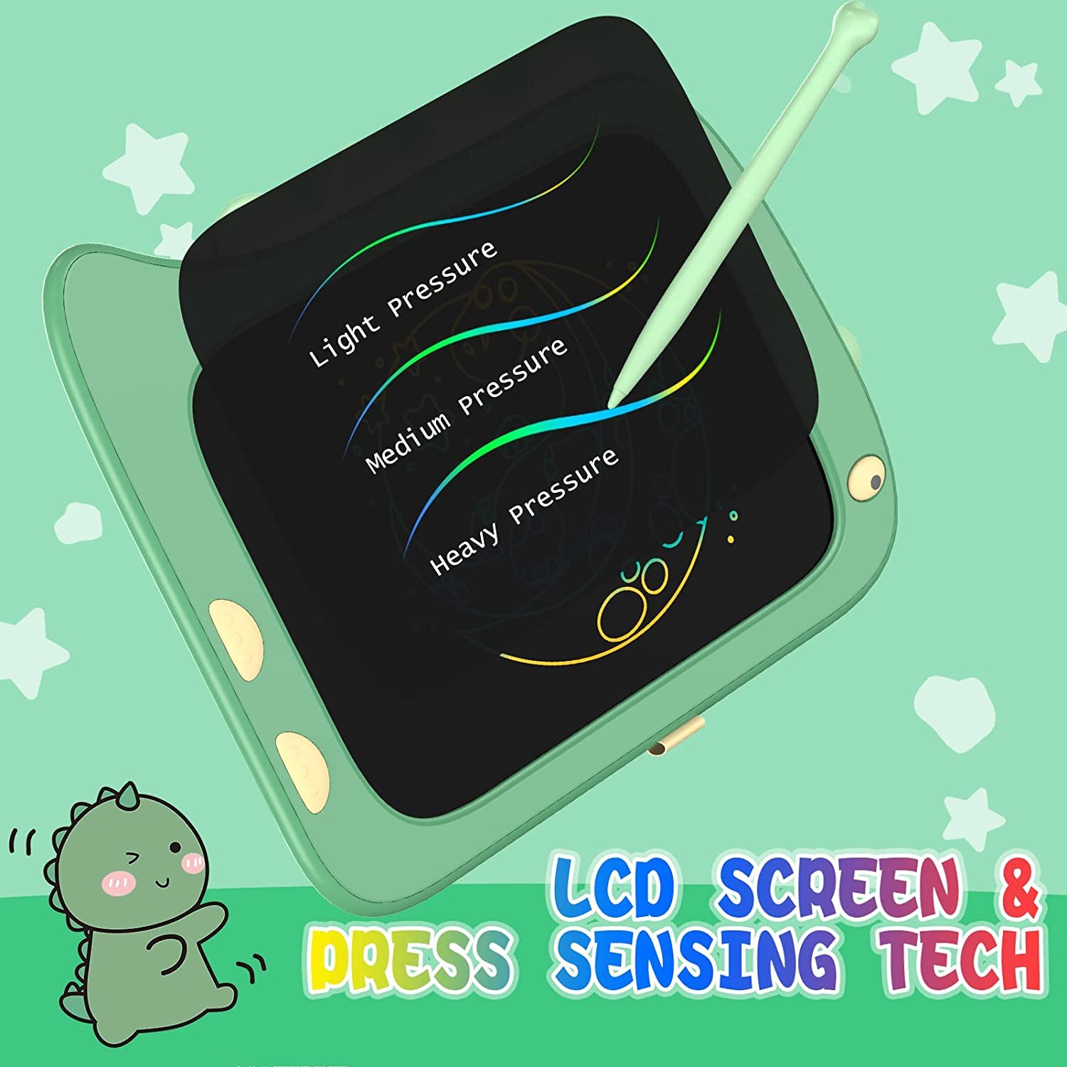 Foto 4 | Venta Internacional - Tableta De Escritura Lcd Orsen Dinosaur De 8.5 Pulgadas Para Niños De 2 A 6 Años