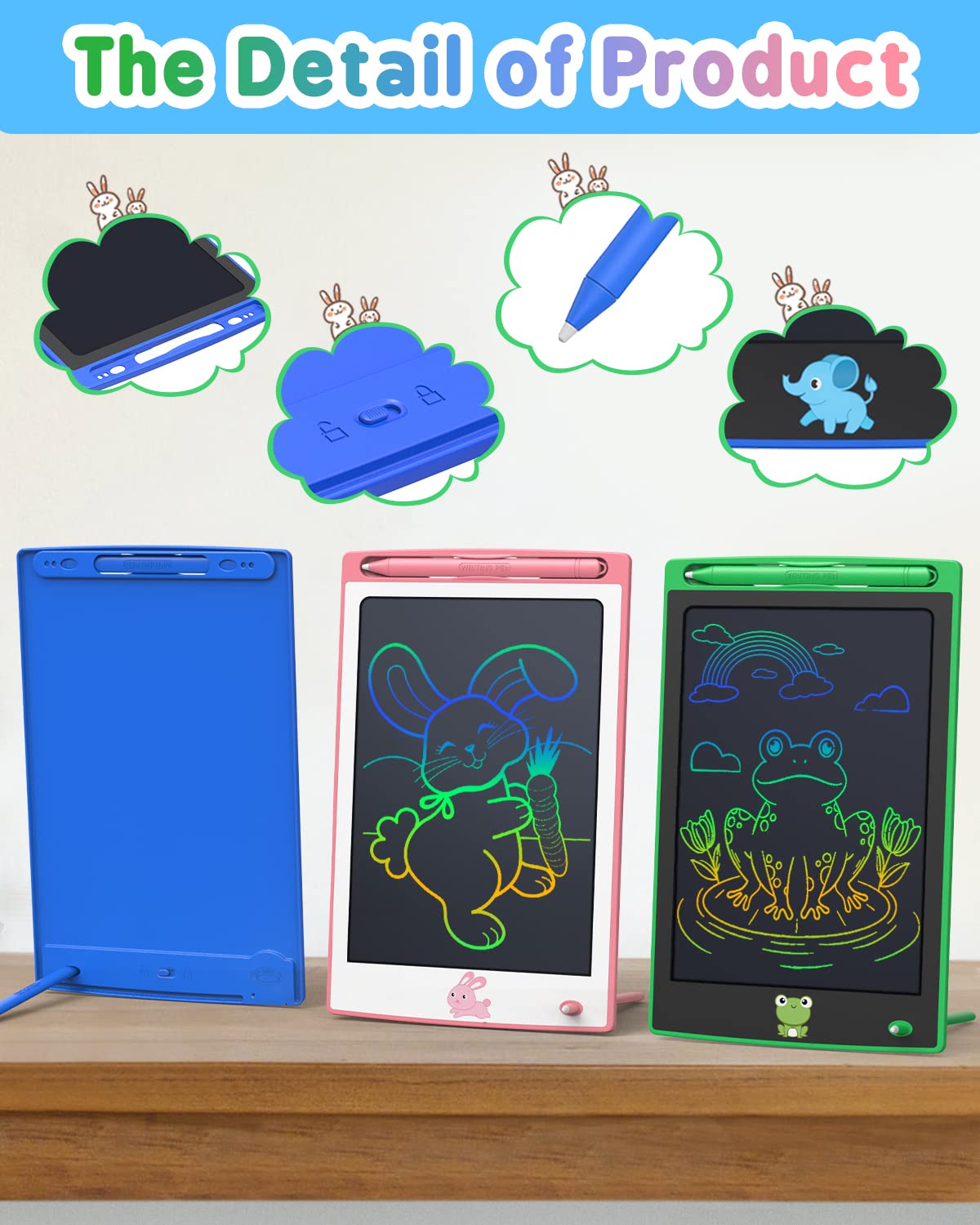 Foto 4 pulgar | Venta Internacional - Tabletas De Escritura Lcd Baveel, Paquete De 3 Unidades Para Niños De 2 A 6 Años