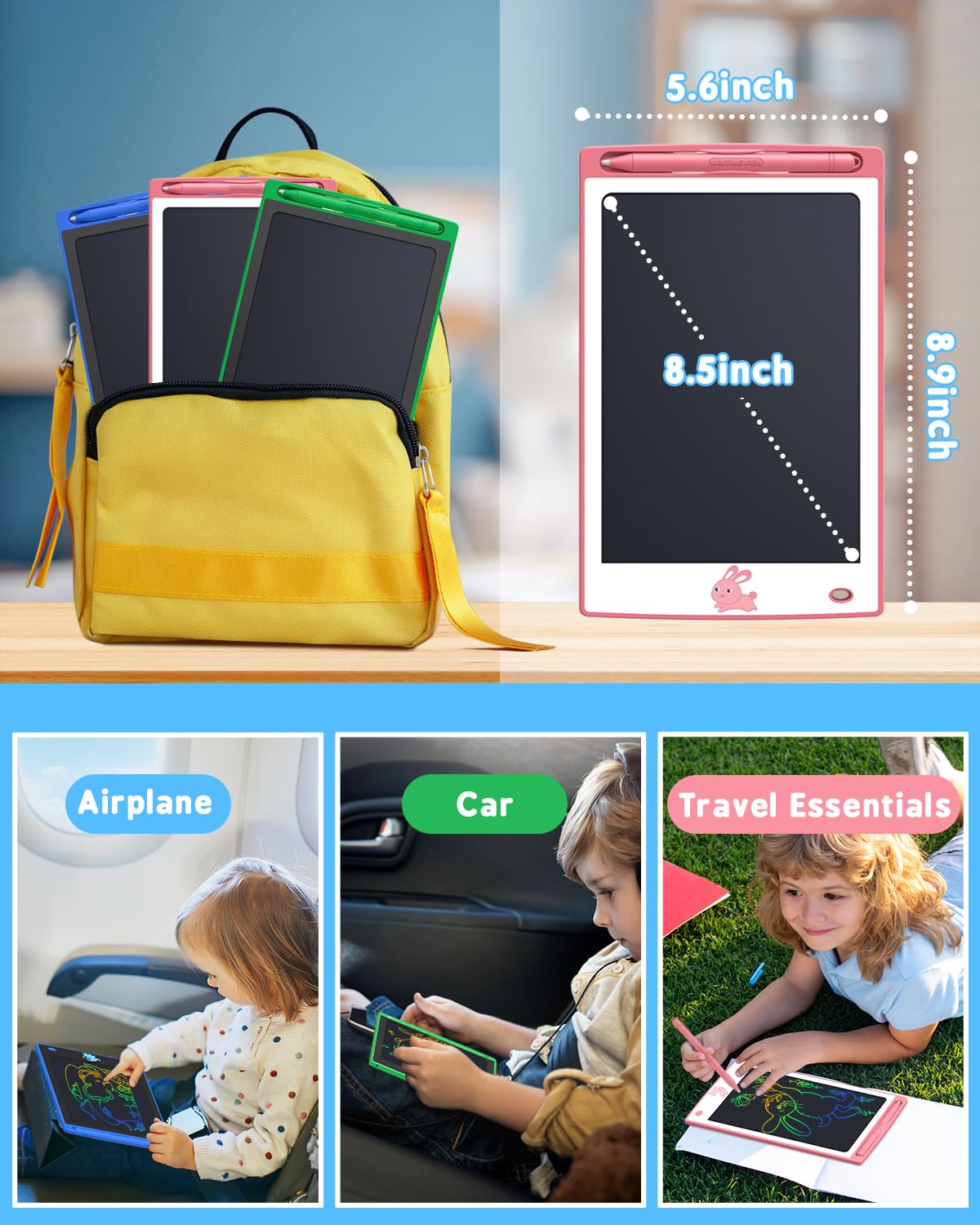 Foto 7 pulgar | Venta Internacional - Tabletas De Escritura Lcd Baveel, Paquete De 3 Unidades Para Niños De 2 A 6 Años