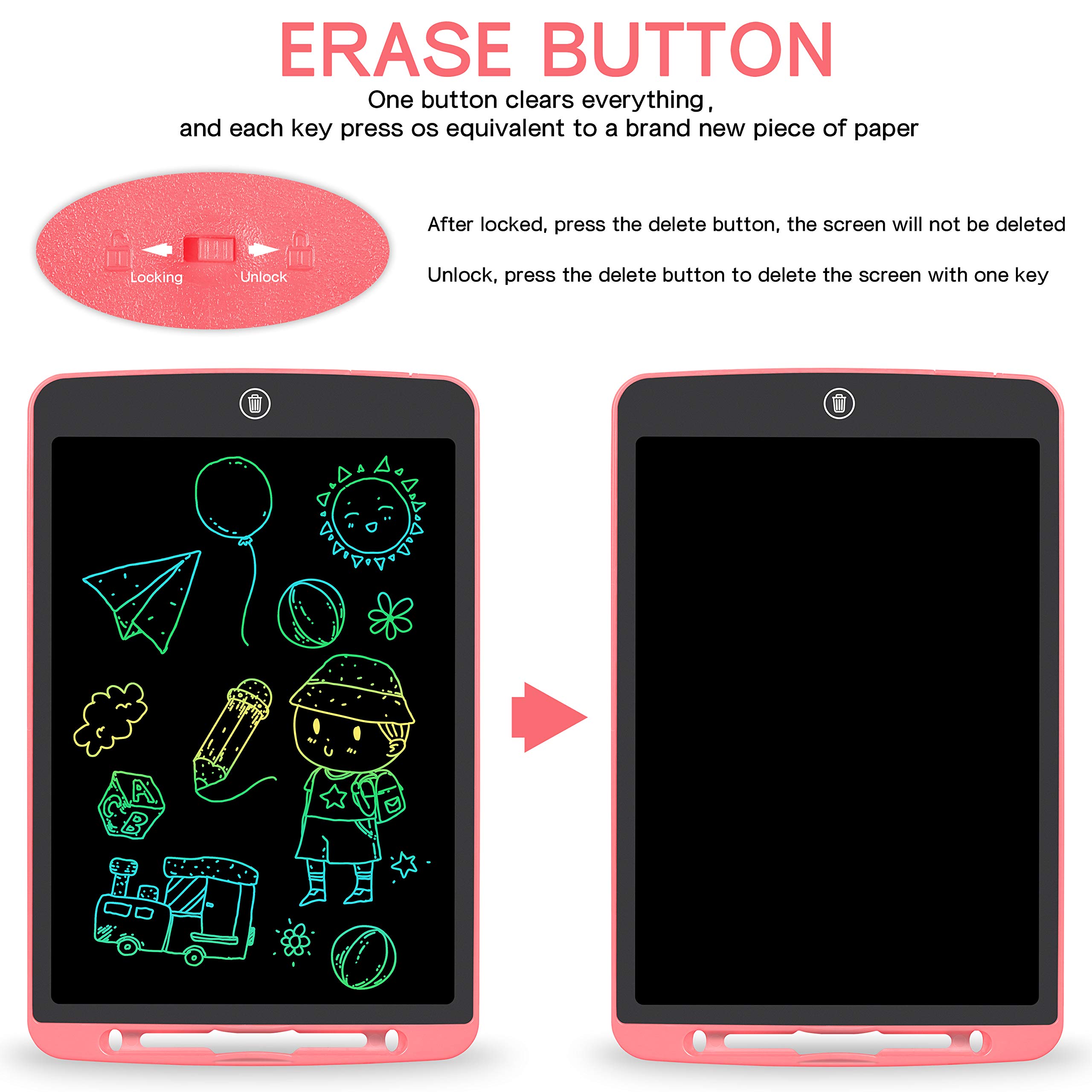 Foto 4 pulgar | Venta Internacional - Tableta De Escritura Lcd Street Walk Para Niños De 12 Pulgadas, Rosa