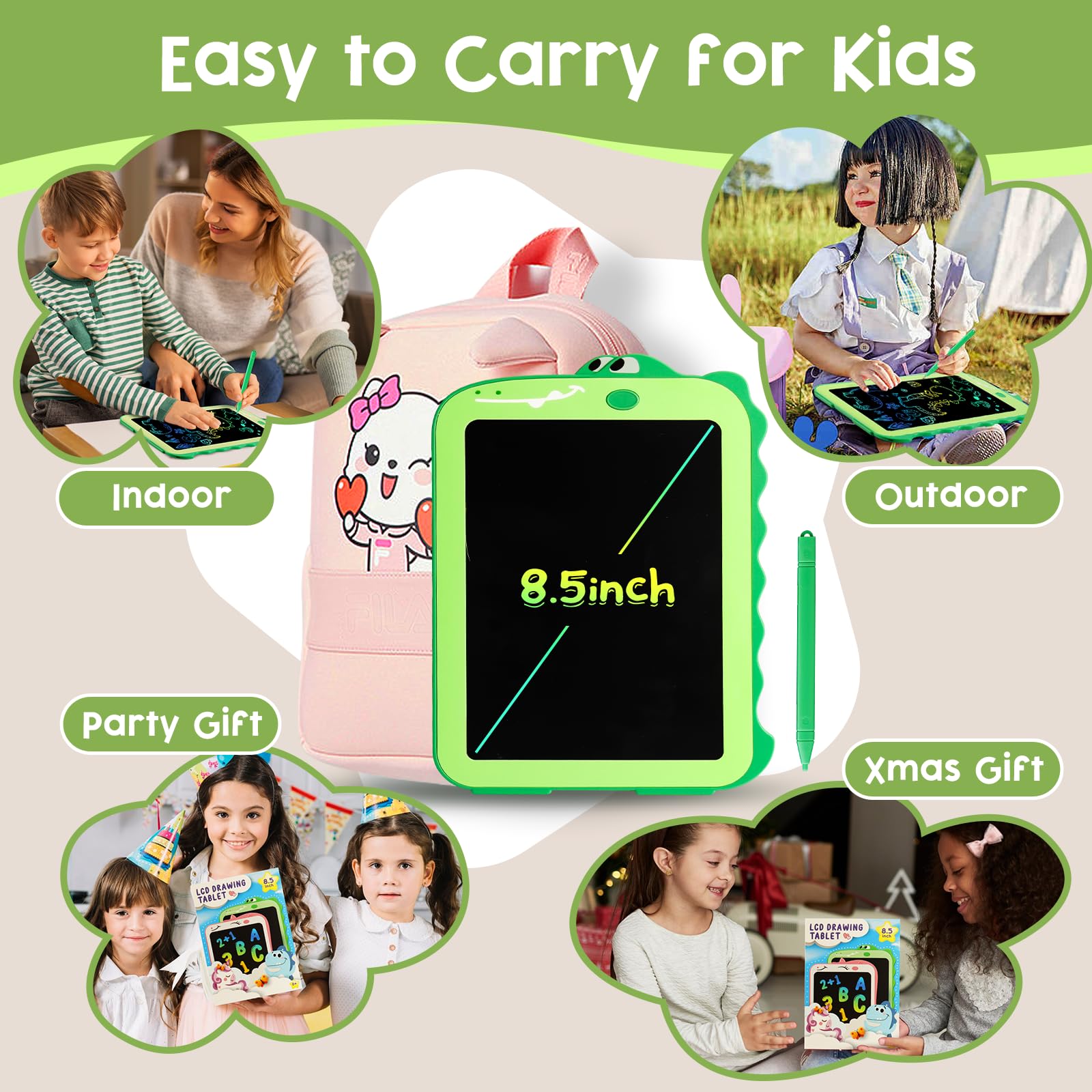 Foto 7 pulgar | Venta Internacional - Tableta De Escritura Lcd Teriph Para Niños De 2 A 8 Años Con Lápiz Capacitivo