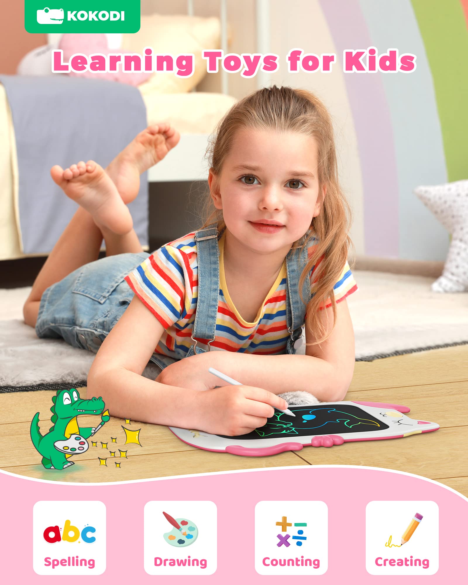 Foto 5 pulgar | Venta Internacional - Tableta De Escritura Lcd Kokodi Con Forma De Gato De 8.5 Pulgadas Para 3-7 Años