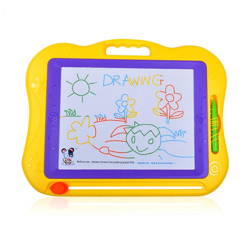 Venta Internacional - Tablero De Dibujo Magnético Para Niños Mayores De 3 Años, Color Amarillo