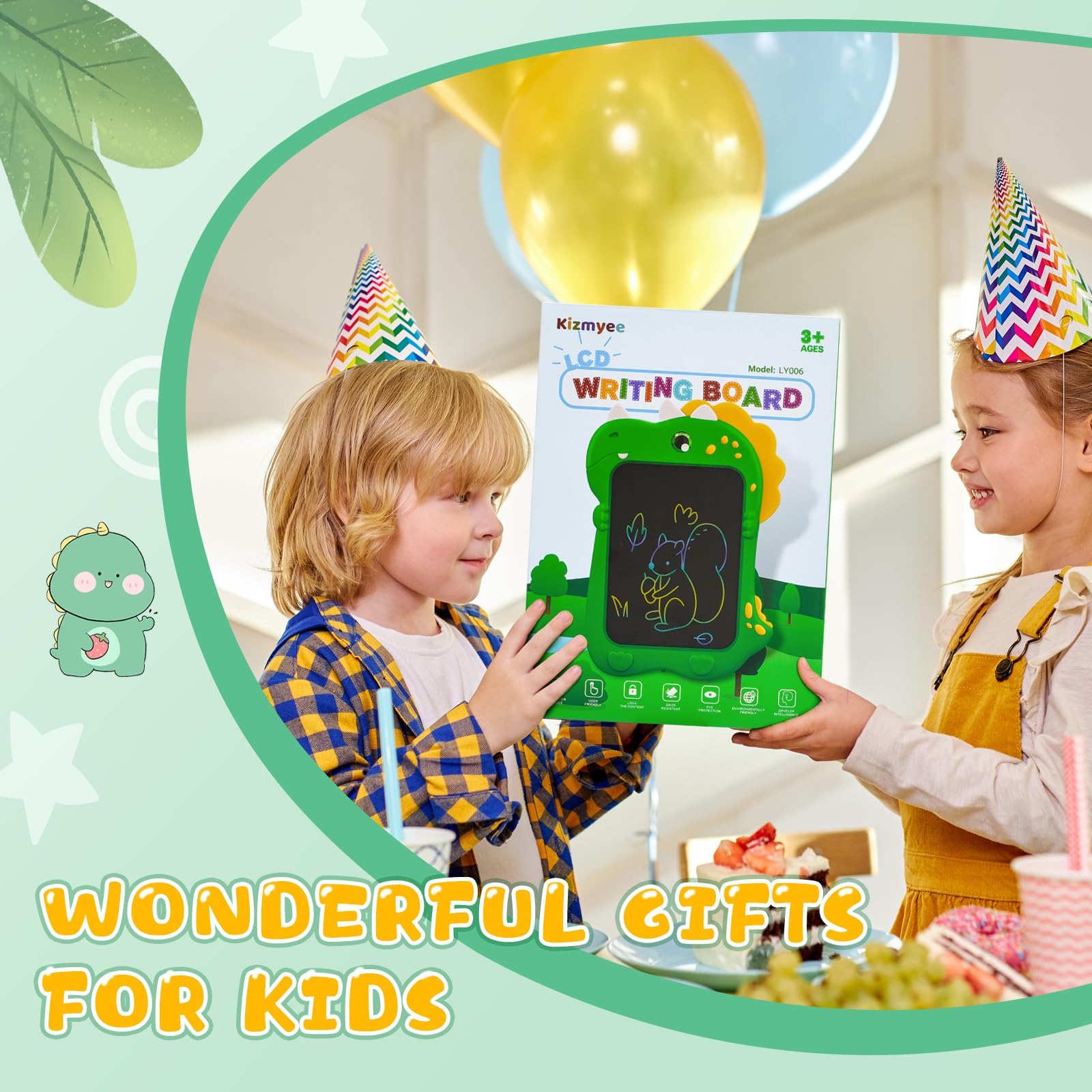 Foto 8 pulgar | Venta Internacional - Tableta De Dibujo Kizmyee Con Pantalla Lcd De 8.5 Pulgadas Para Niños, Diseño De Dinosaurios