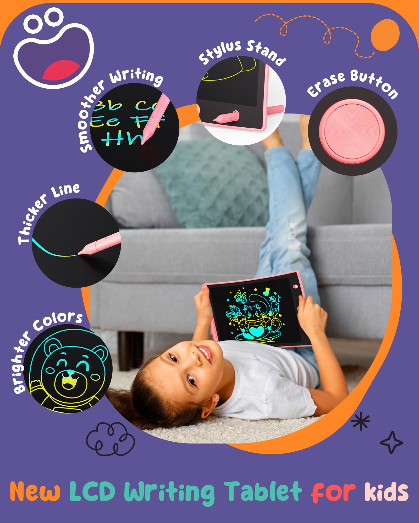 Foto 3 pulgar | Venta Internacional - Tableta De Escritura Lcd Orsen Colorful De 8.5 Pulgadas Para Niños
