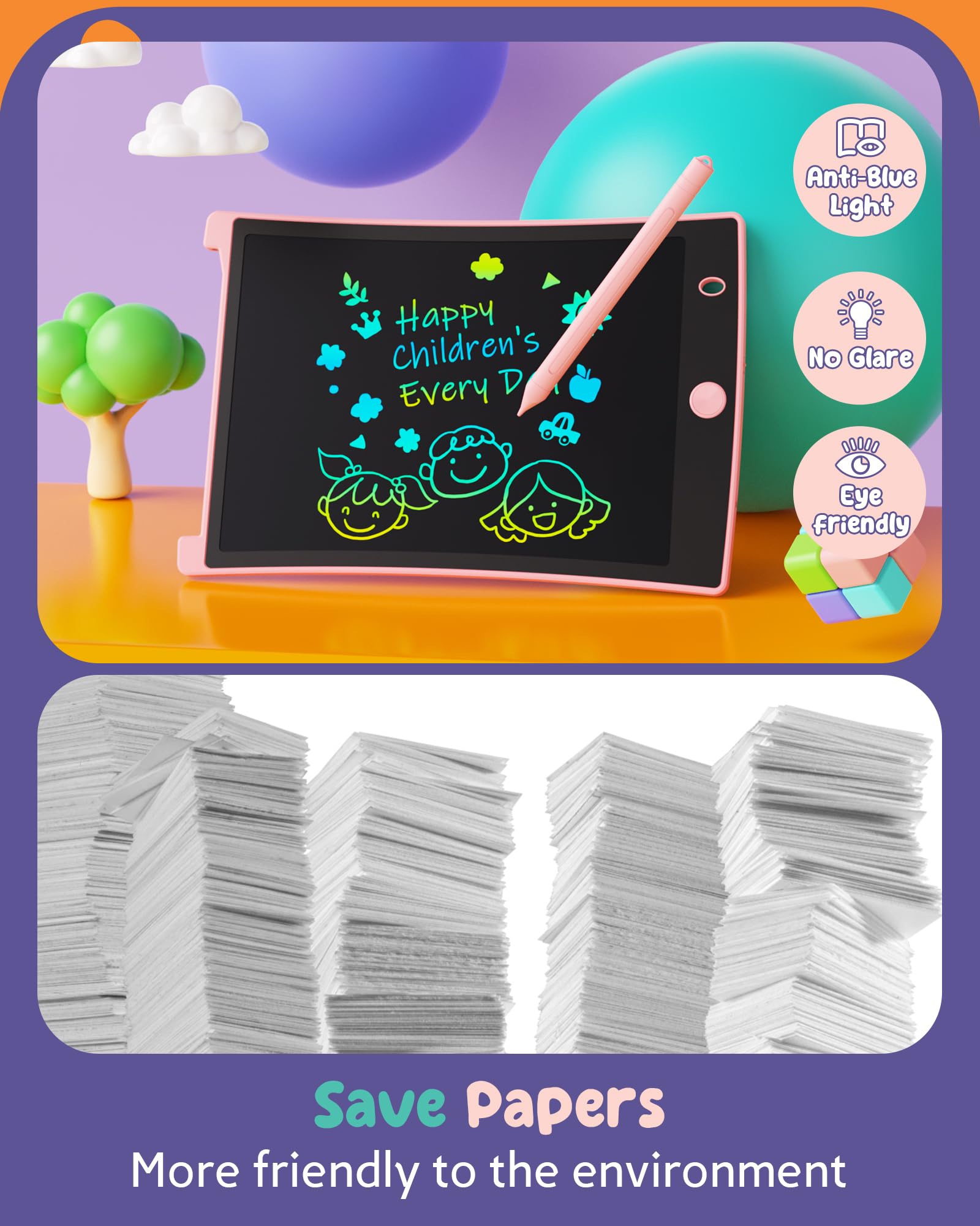 Foto 4 pulgar | Venta Internacional - Tableta De Escritura Lcd Orsen Colorful De 8.5 Pulgadas Para Niños