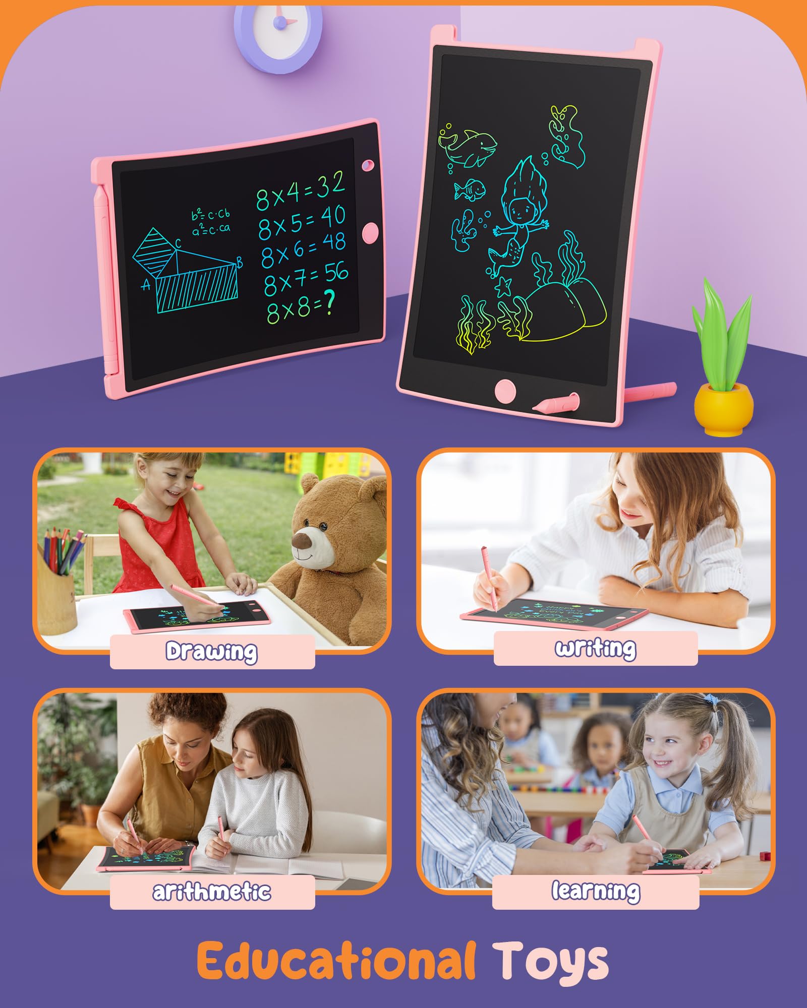 Foto 7 pulgar | Venta Internacional - Tableta De Escritura Lcd Orsen Colorful De 8.5 Pulgadas Para Niños