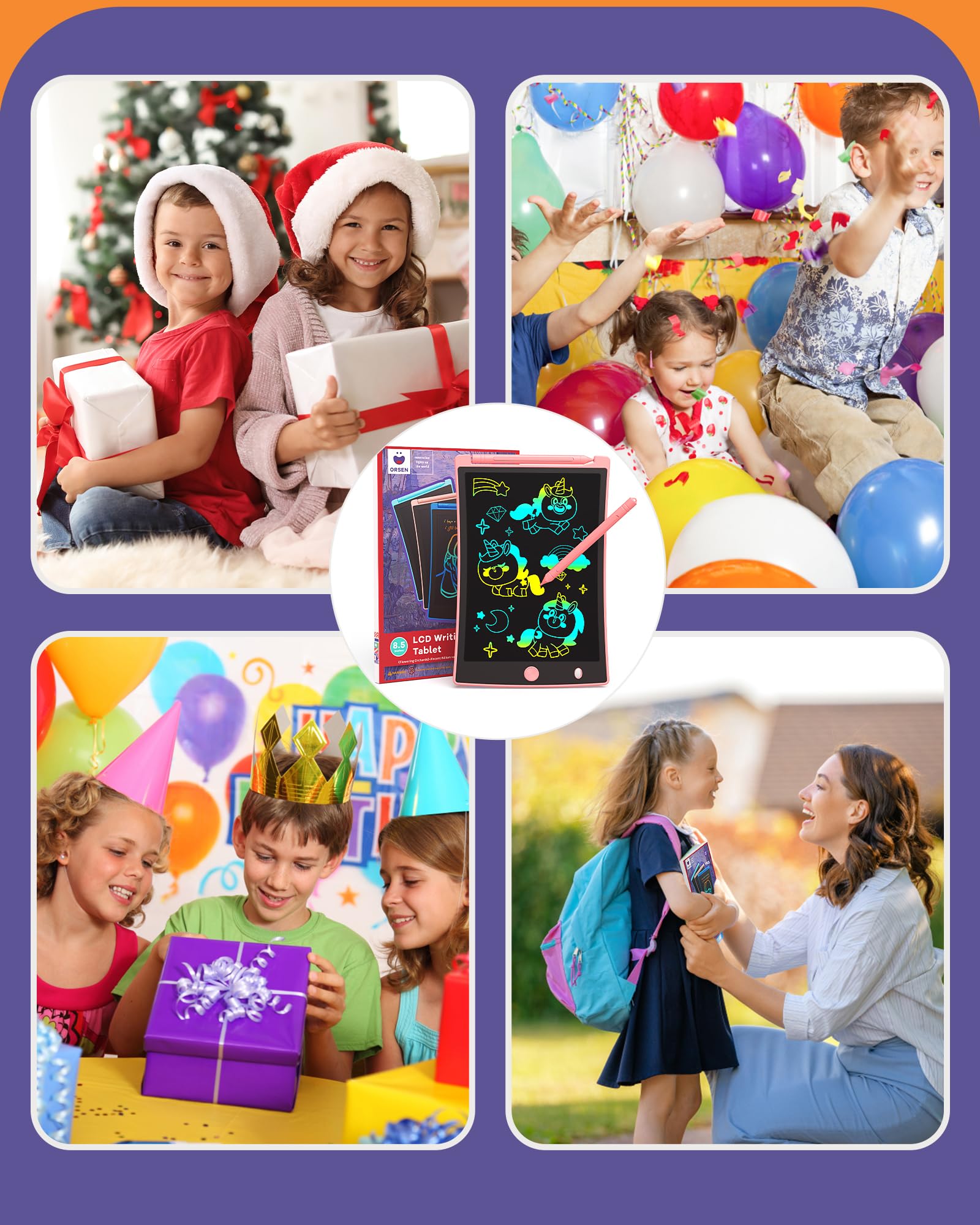 Foto 9 pulgar | Venta Internacional - Tableta De Escritura Lcd Orsen Colorful De 8.5 Pulgadas Para Niños