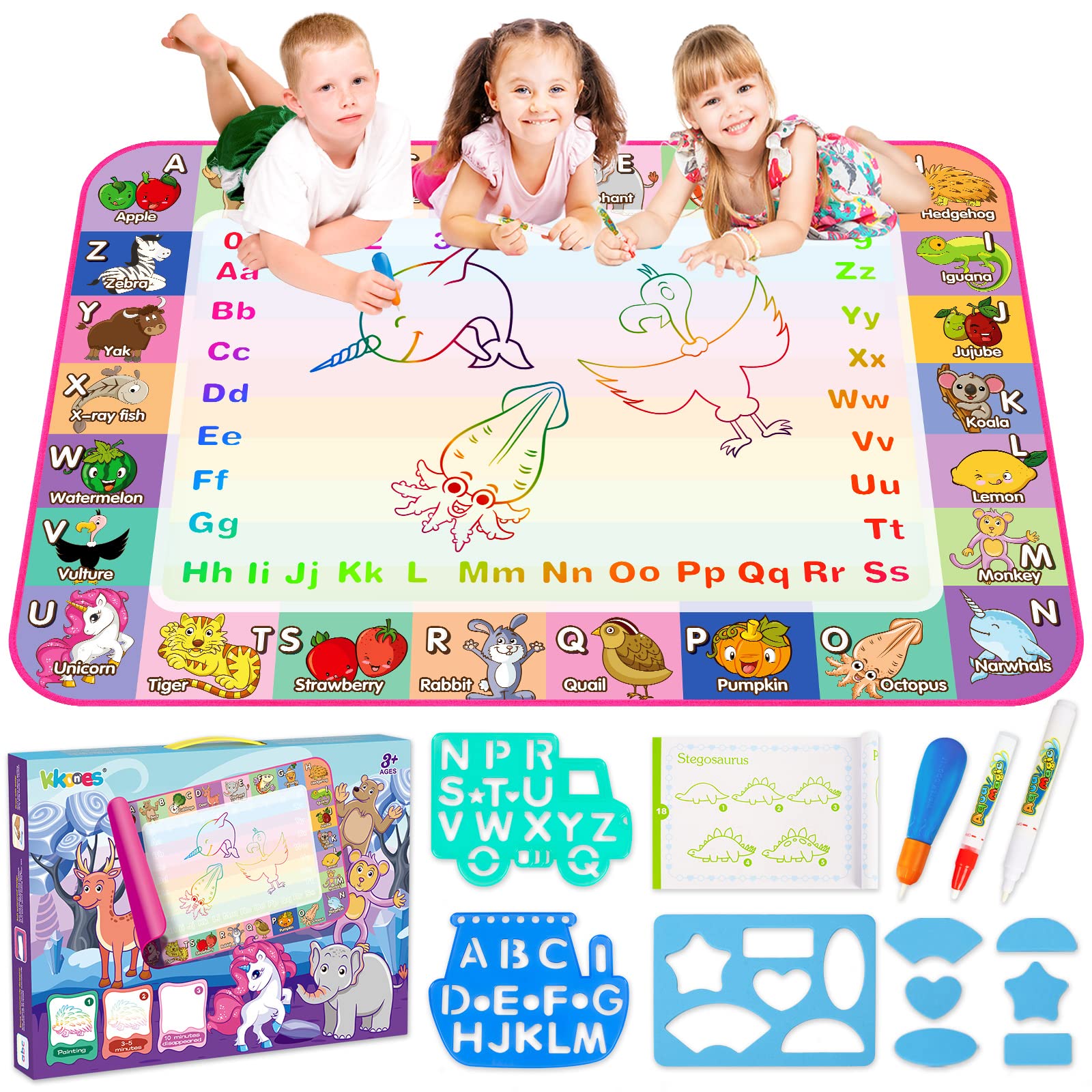 Foto 2 pulgar | Venta Internacional - Tapete Para Dibujar Agua Con Forma De T Kkones, Para Niños, Con Forma De Dibujo Acuático