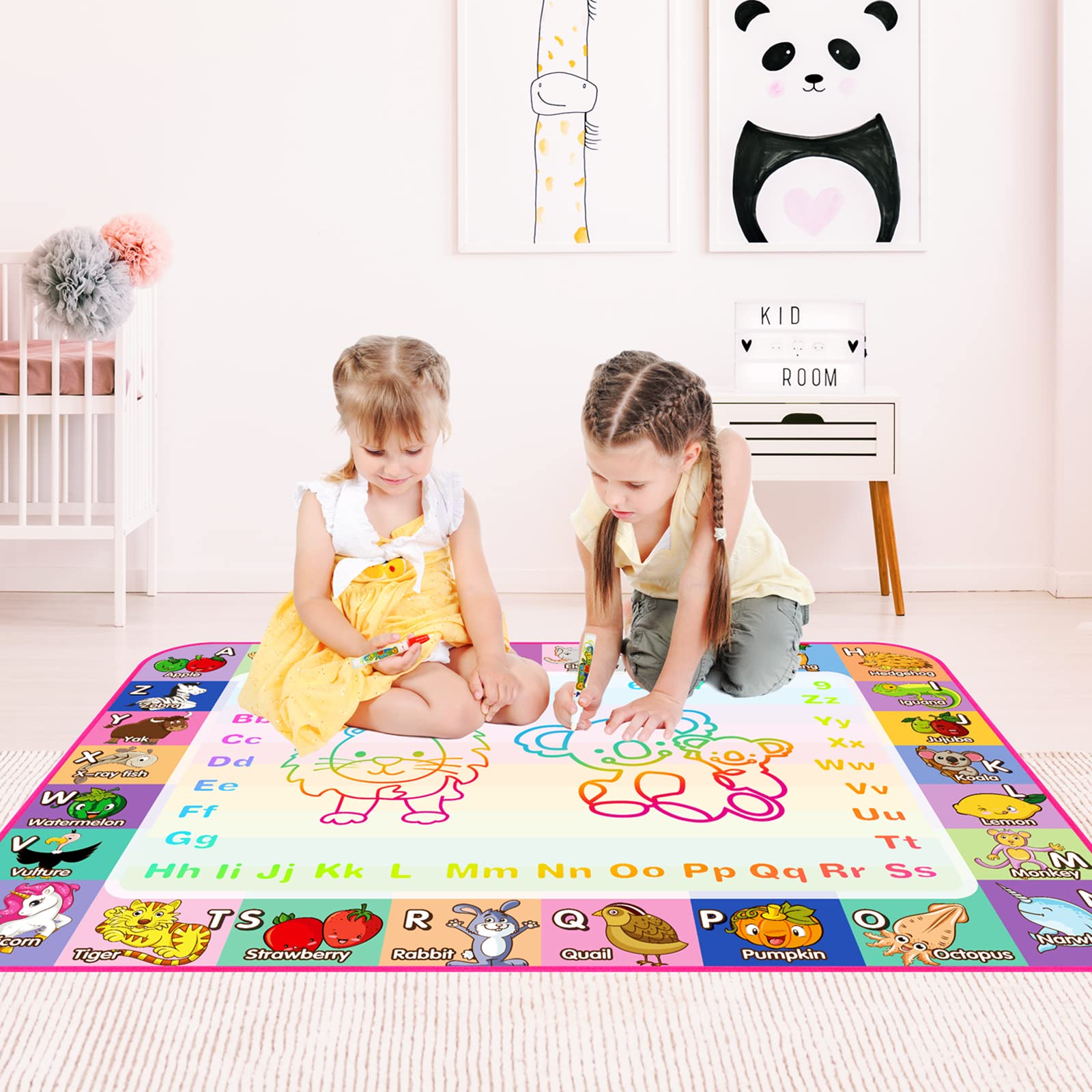 Foto 8 pulgar | Venta Internacional - Tapete Para Dibujar Agua Con Forma De T Kkones, Para Niños, Con Forma De Dibujo Acuático