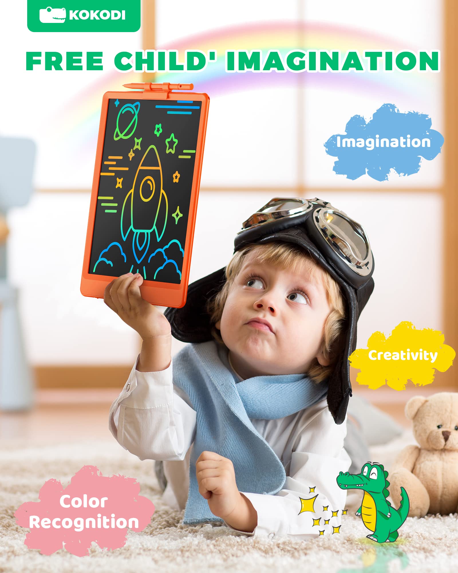 Foto 5 | Tableta De Escritura Lcd Kokodi De 10 Pulgadas Colorida Para 3-6 Años - Venta Internacional.