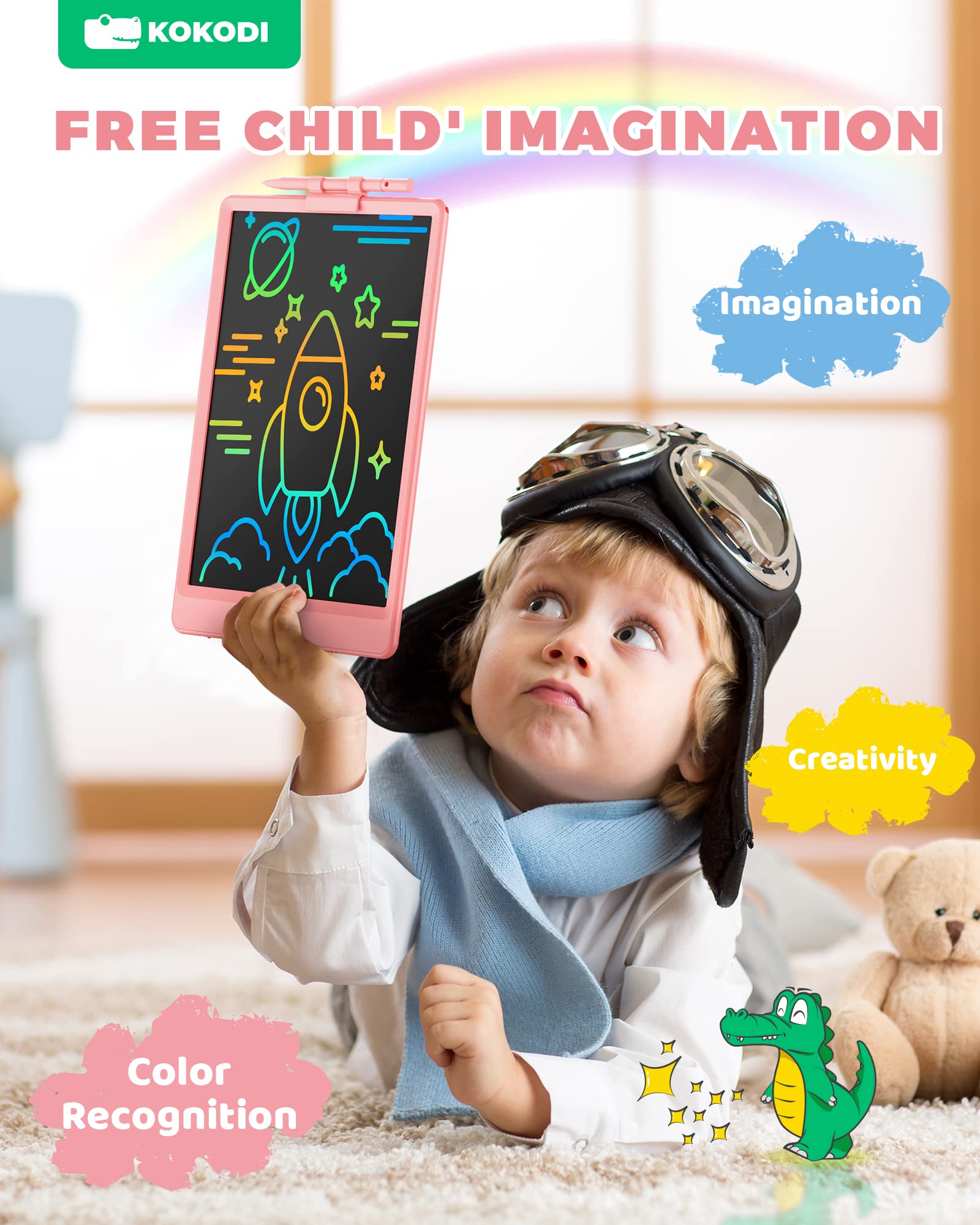 Foto 5 pulgar | Tableta De Escritura Lcd Kokodi De 10 Pulgadas Colorida Para 3-6 Años - Venta Internacional.
