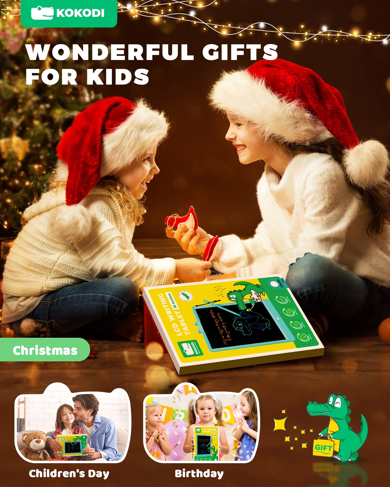 Foto 7 | Tableta De Escritura Lcd Kokodi De 10 Pulgadas Colorida Para 3-6 Años - Venta Internacional.