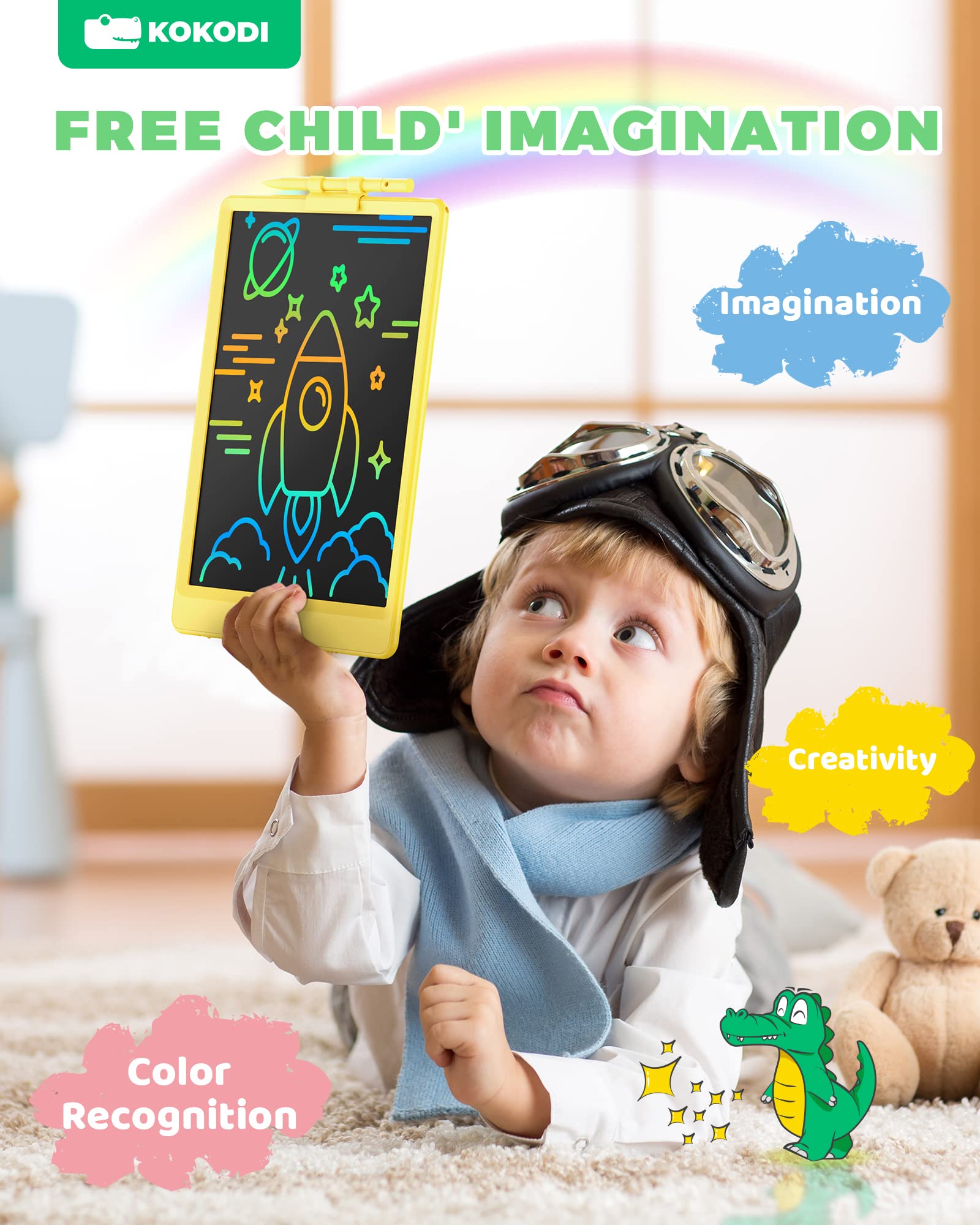 Foto 5 pulgar | Tableta De Escritura Lcd Kokodi De 10 Pulgadas Colorida Para 3-6 Años - Venta Internacional.