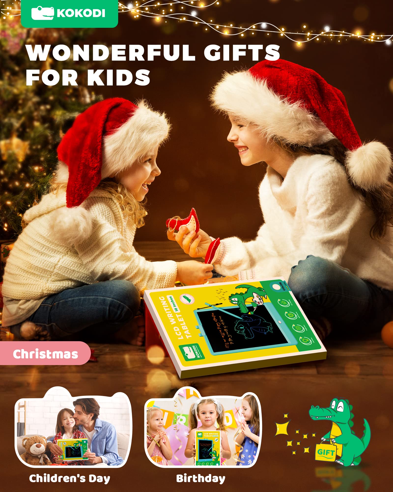 Foto 7 | Tableta De Escritura Lcd Kokodi De 10 Pulgadas Colorida Para 3-6 Años - Venta Internacional.