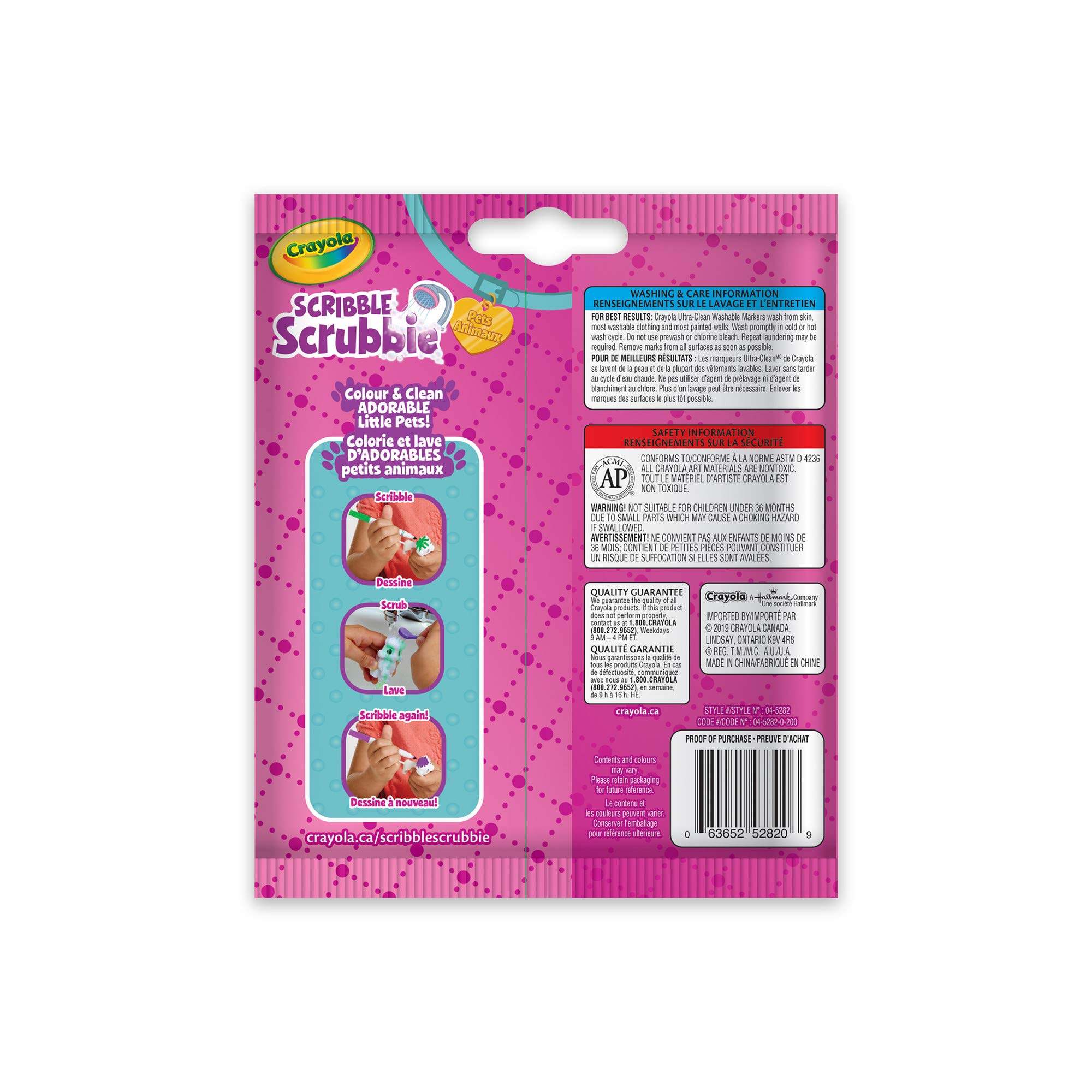 Foto 3 pulgar | Scribble Scrubbie Surprise De Toy Pet Crayola, 1 Unidad, Con Rotuladores - Venta Internacional.