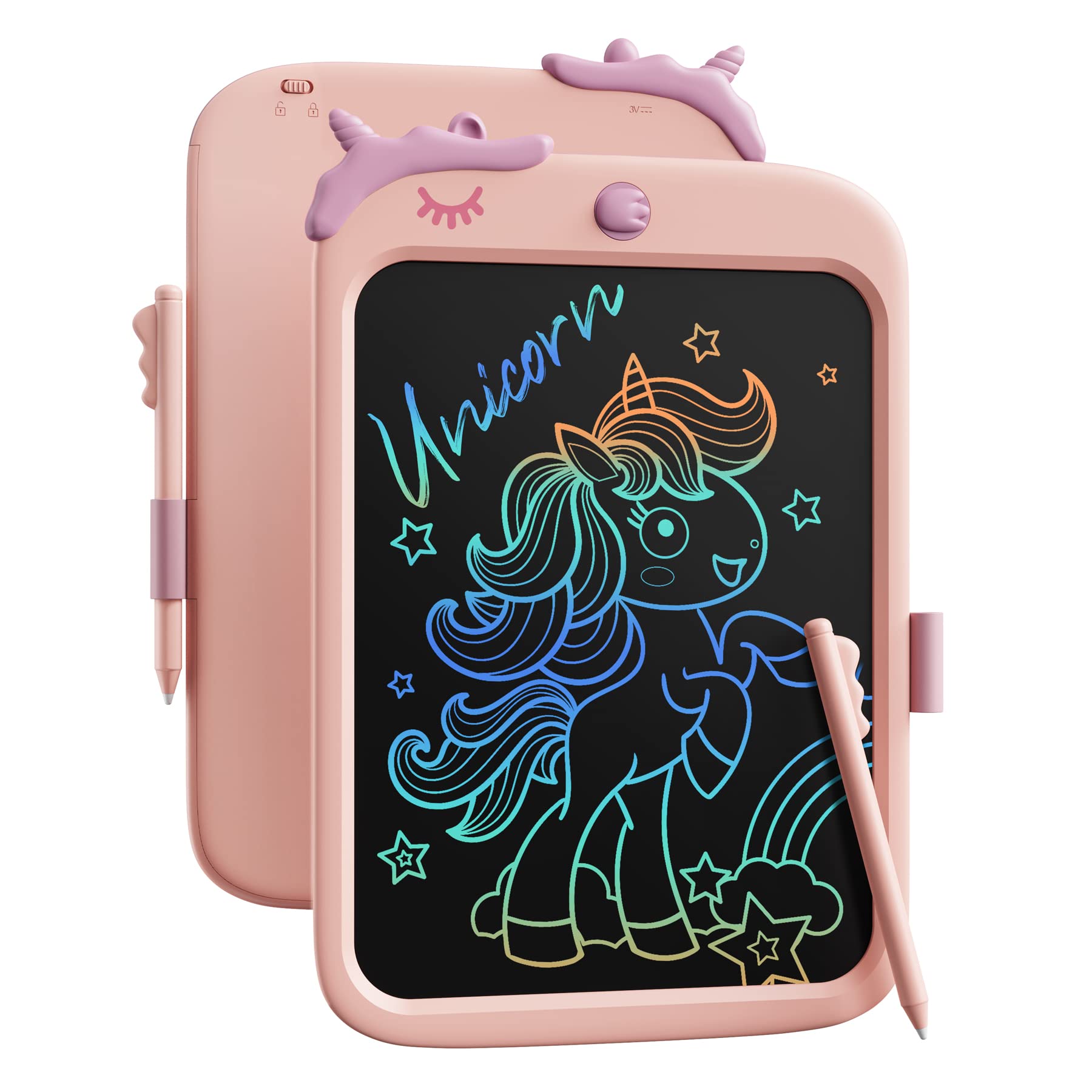 Foto 1 | Tableta De Escritura Kikapabi Dinosaur De 10 Pulgadas Con Lápiz Capacitivo Rosa 3-9y - Venta Internacional.