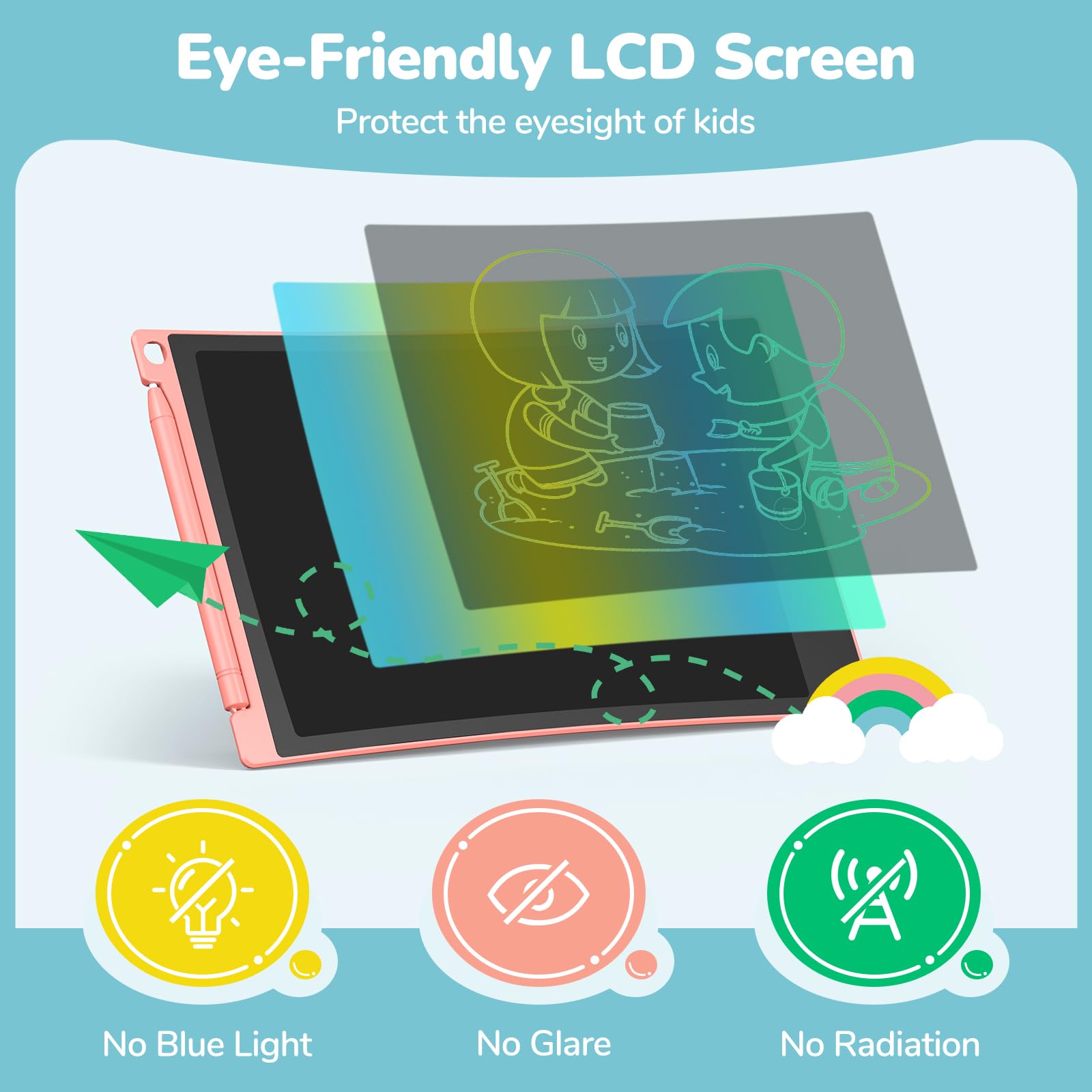Foto 5 | Tableta De Escritura Lcd Tecjoe De 8.5 Pulgadas, Colorida Pizarra Para Garabatos, X3 - Venta Internacional.