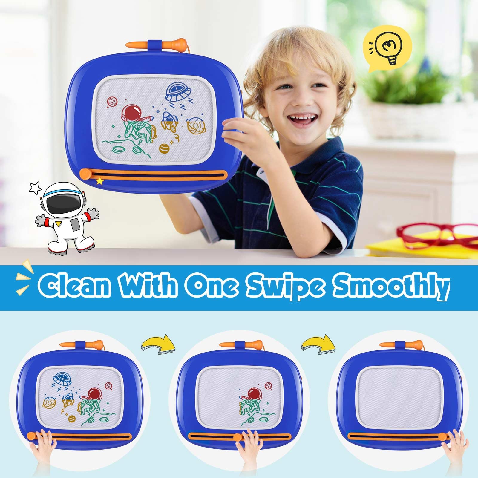 Foto 5 pulgar | Tablero De Dibujo Magnético Smasiagon Para Niñas De 1 A 3 Años - Venta Internacional.