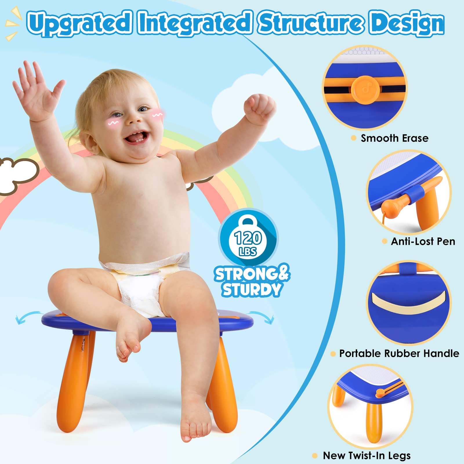 Foto 6 pulgar | Tablero De Dibujo Magnético Smasiagon Para Niñas De 1 A 3 Años - Venta Internacional.