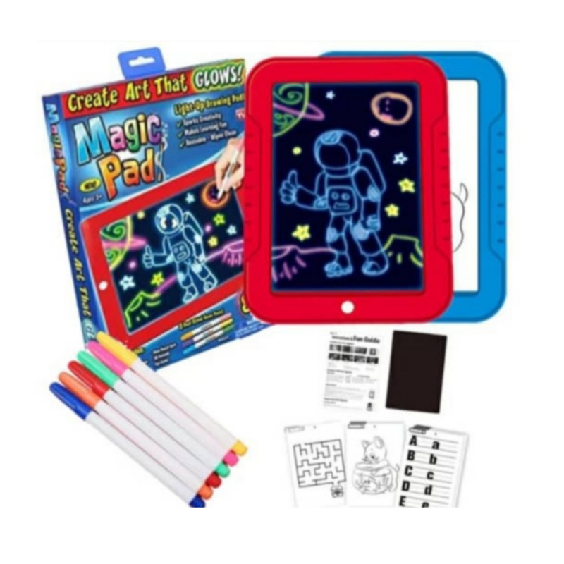 Foto 4 pulgar | Tablero De Dibujo Mágico Con Luz Led Para Niños Con 6 Rotuladores - Venta Internacional.