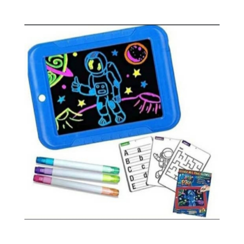 Foto 5 pulgar | Tablero De Dibujo Mágico Con Luz Led Para Niños Con 6 Rotuladores - Venta Internacional.