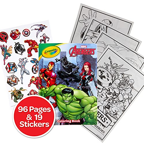 Foto 3 pulgar | Libro Para Colorear De Crayola Avengers Con Pegatinas, Regalo Para Niños, 96 Páginas, Edades 3, 4, 5, 6 - Venta