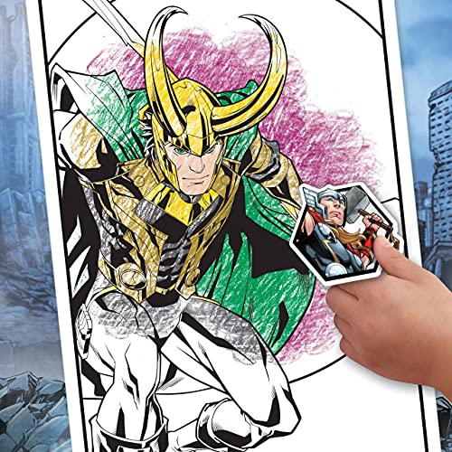 Foto 5 pulgar | Libro Para Colorear De Crayola Avengers Con Pegatinas, Regalo Para Niños, 96 Páginas, Edades 3, 4, 5, 6 - Venta
