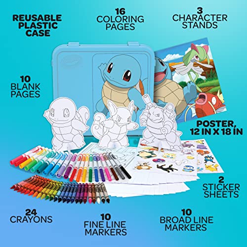 Foto 3 pulgar | Estuche para Colorear Crayola  Pokémon Squirtle - Venta Internacional