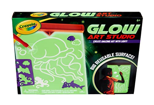 Foto 2 pulgar | Set De Arte Crayola Glow Art Studio Con Varita De Luz Y Lienzo Brillante - Venta Internacional.