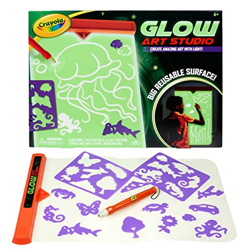 Foto 6 | Set De Arte Crayola Glow Art Studio Con Varita De Luz Y Lienzo Brillante - Venta Internacional.