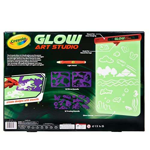 Foto 8 pulgar | Set De Arte Crayola Glow Art Studio Con Varita De Luz Y Lienzo Brillante - Venta Internacional.