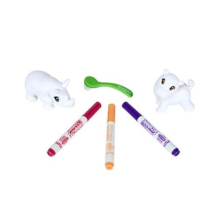 Foto 4 | Toy Crayola Scribble Scrubbie Safari Animals Rhino Hipopótamo - Venta Internacional.