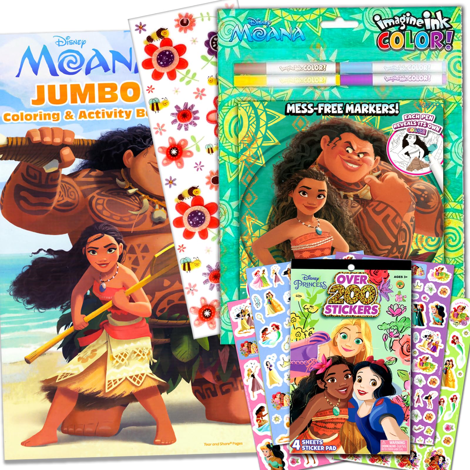 Foto 2 pulgar | Paquete de Libros para Colorear y Actividades Disney Moana Bendon - Venta Internacional