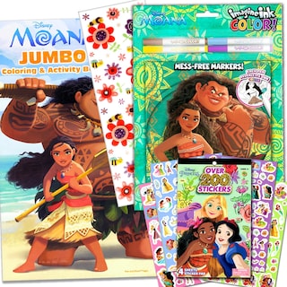 Foto 1 | Paquete de Libros para Colorear y Actividades Disney Moana Bendon - Venta Internacional