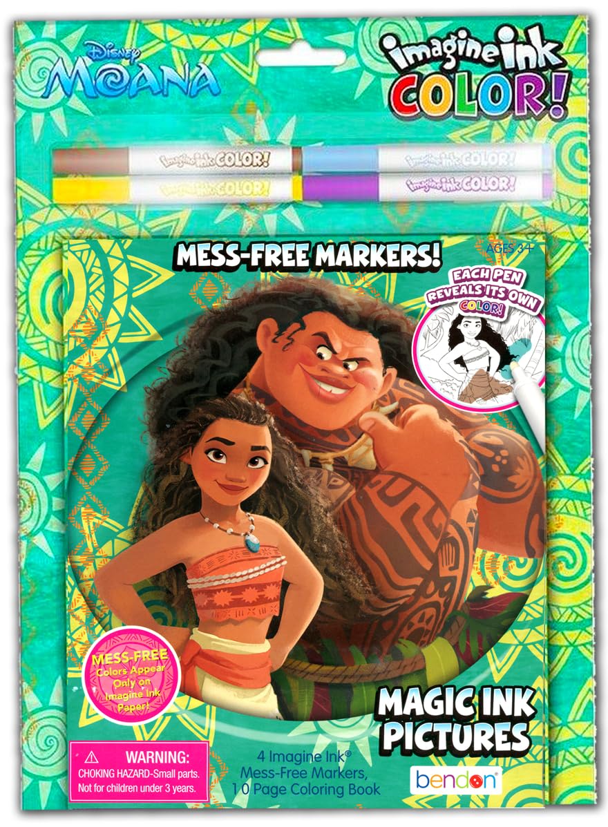 Foto 4 pulgar | Paquete de Libros para Colorear y Actividades Disney Moana Bendon - Venta Internacional